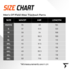 Size Chart for Men's Off Field Wear Tracksuit Pants