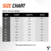 Size Chart for Men's Soccer Jersey