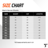 Size Chart for Men's Soccer Shorts