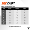 Size Chart for Men's Soccer Training Shirt