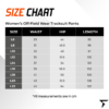 Size Chart for Women's Off Field Wear Tracksuit Pants