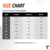 Size Chart for Youth's Soccer Training Shirt