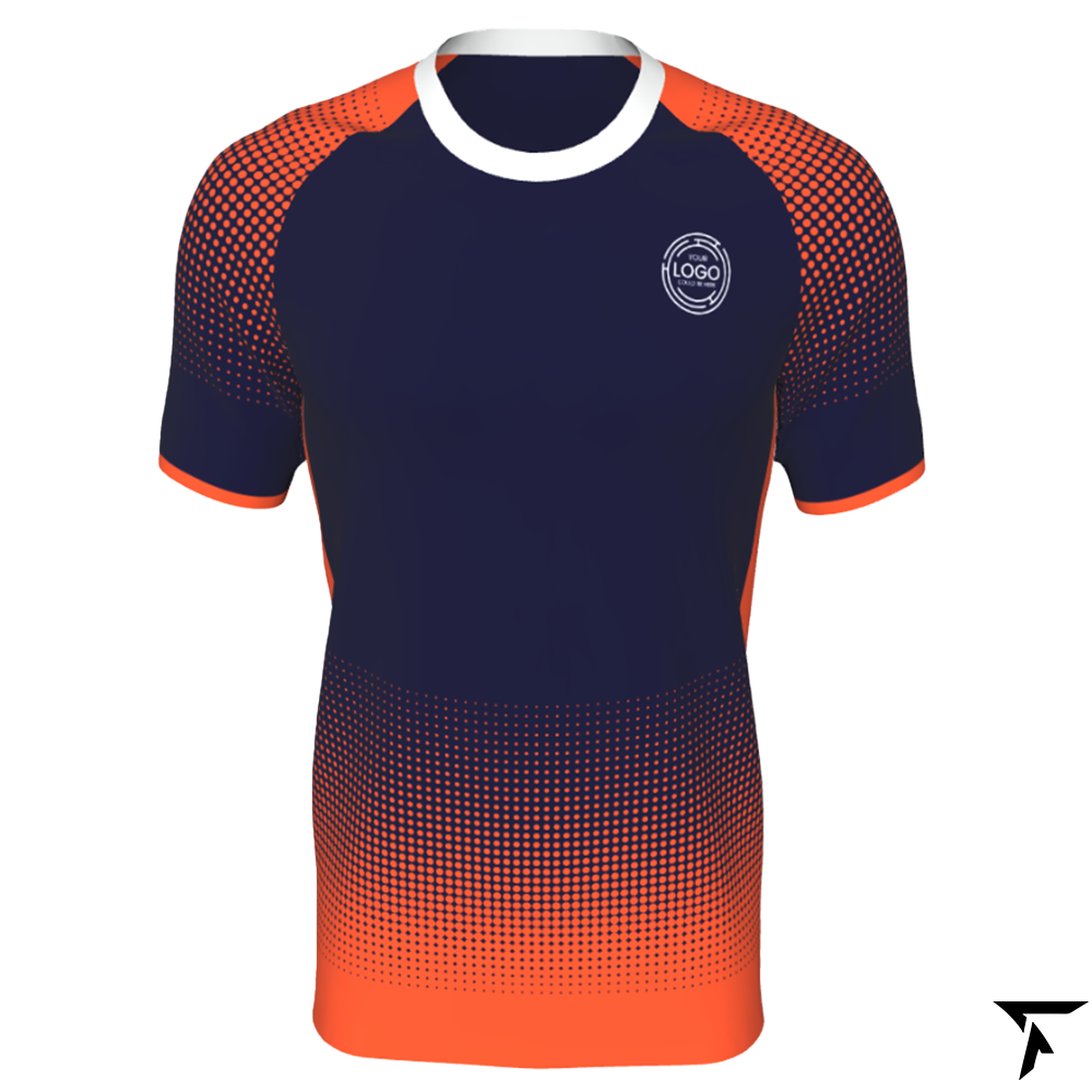 Basketball T-shirt - Blue and Orange