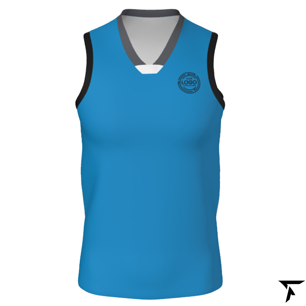 Men's Basketball Training Singlet - Blue and Black