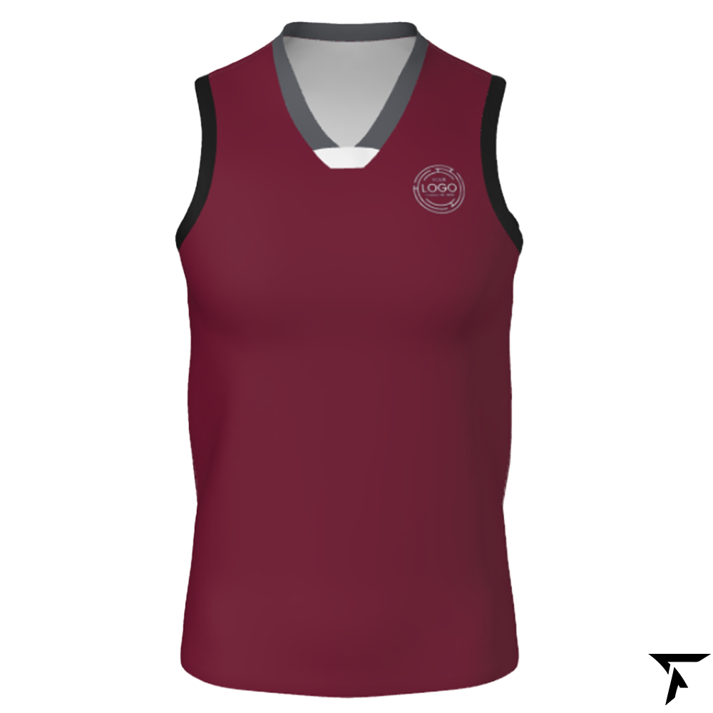 Men's Basketball Training Singlet - Maroon