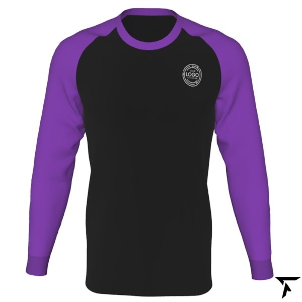 Basketball Warm Up Shirts - Purple and Black