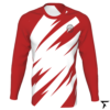 long sleeve shirts for basketball - Red and White