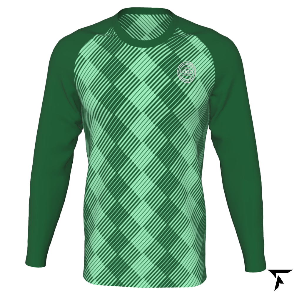 long sleeve shirts for basketball- Green