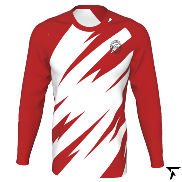 long sleeve shirts for basketball - Red and White