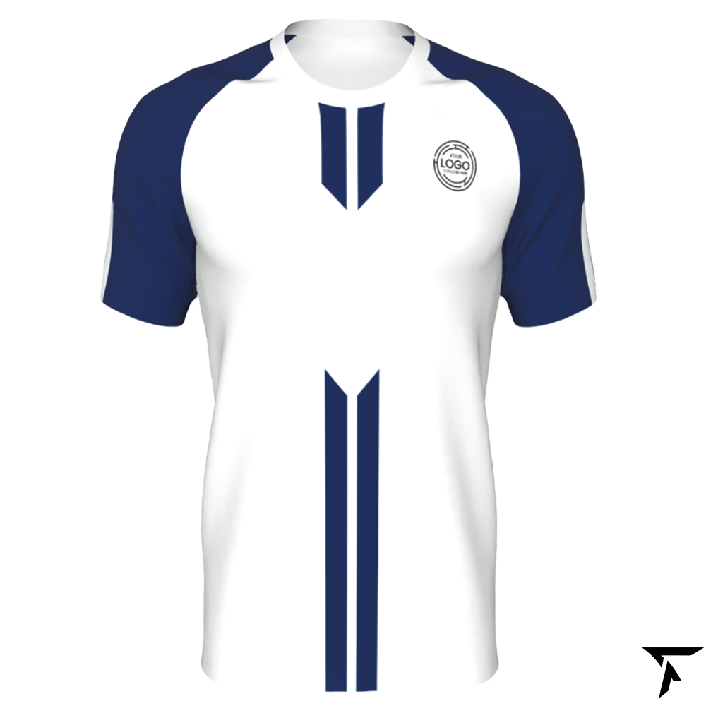 Custom Basketball Shirt - White and Blue