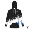 Custom Hoodie for Men - Black, White and Blue