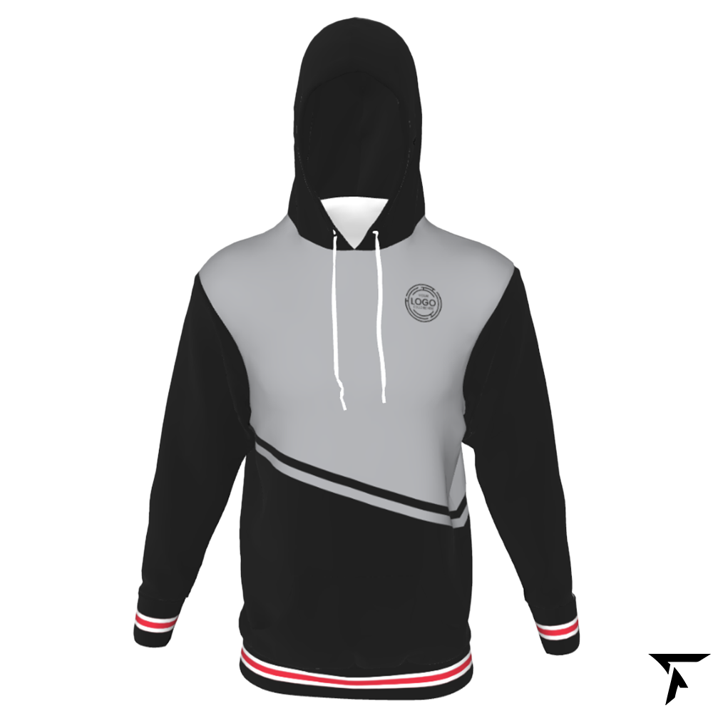 Custom Hoodie for Men - Black and Gray