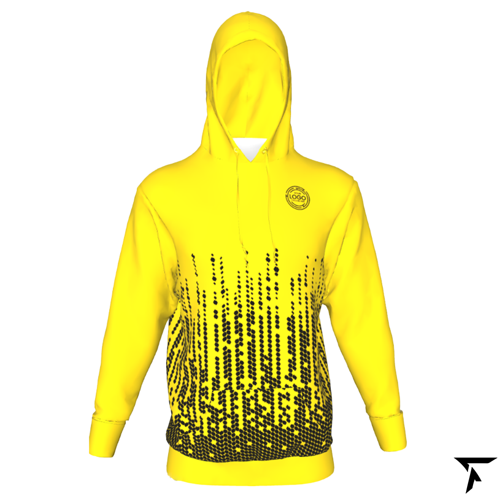Custom Hoodie for Men - Yellow and Black