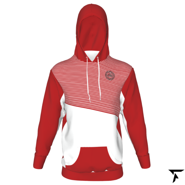 Custom Hoodie for Men - Red and White