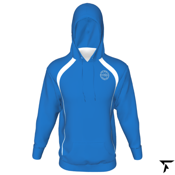 Custom Hoodie for Women - Blue and White