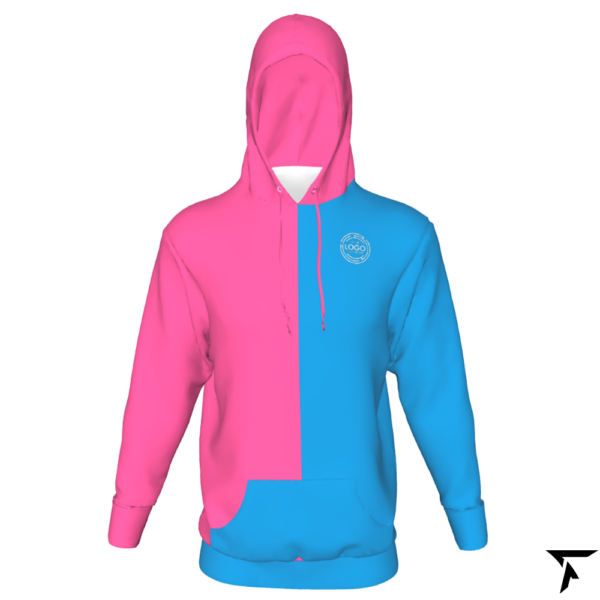 Custom Hoodie for Women - Pink and Blue