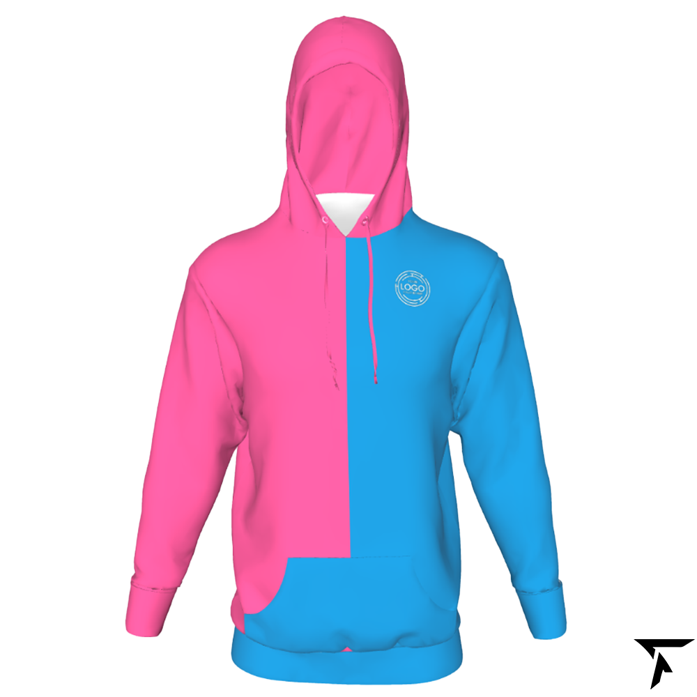 Custom Hoodie for Women - Pink and Blue