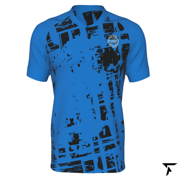 Custom Soccer Shirts - Blue and Black