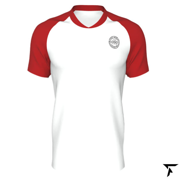 Custom Soccer Shirts - White and Red