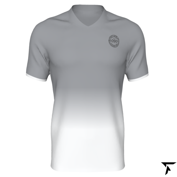 Custom Soccer Shirts - White and Gray