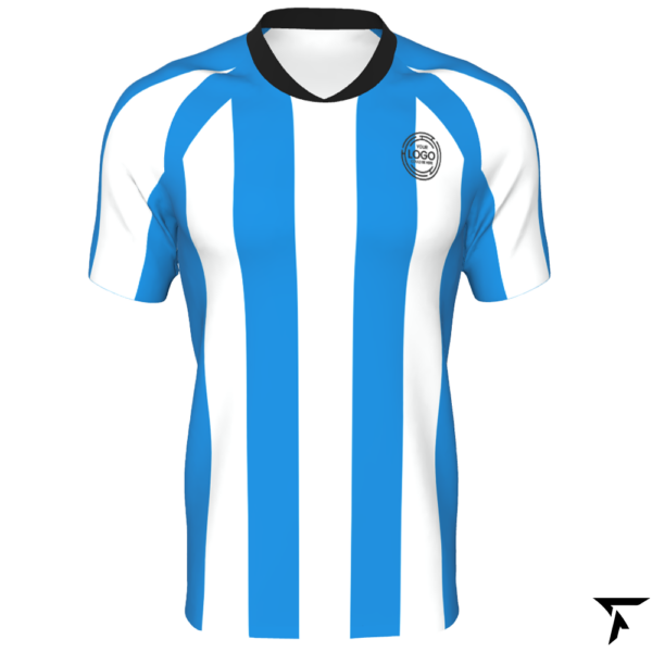 Custom Soccer Tops - blue and white