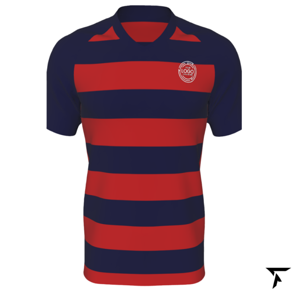 Custom Soccer Tops - red and dark blue