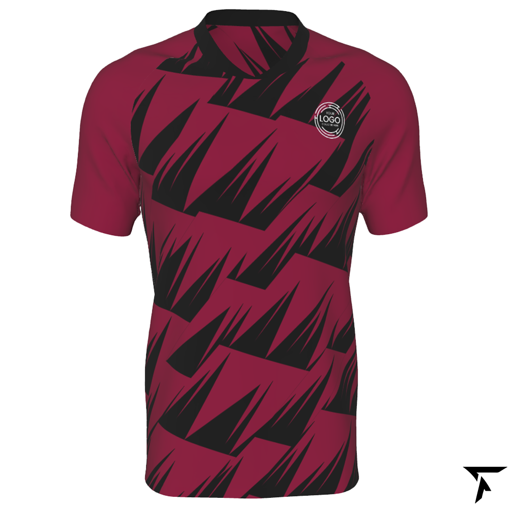 Custom Soccer Tops - red and black