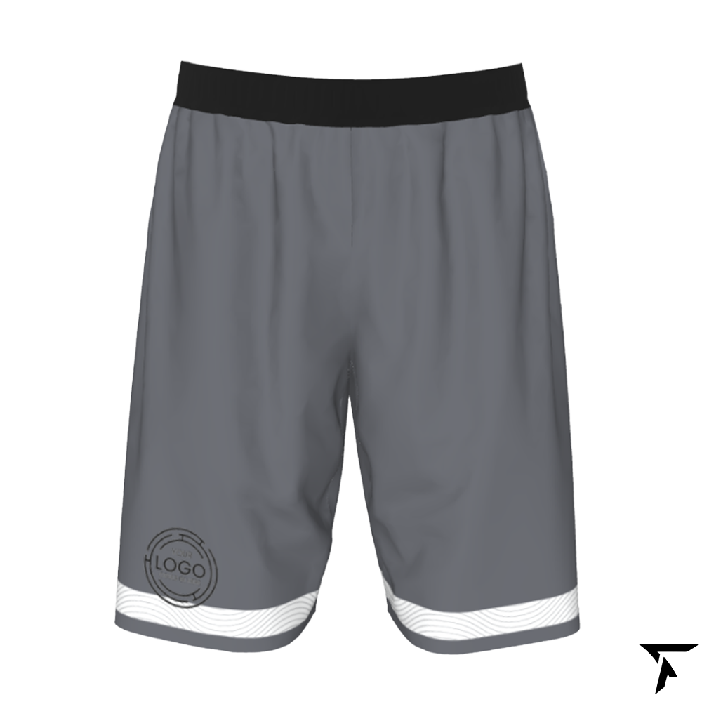 Customizable Basketball Shorts - Gray