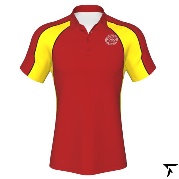 Customizable polo - Red and Yellow