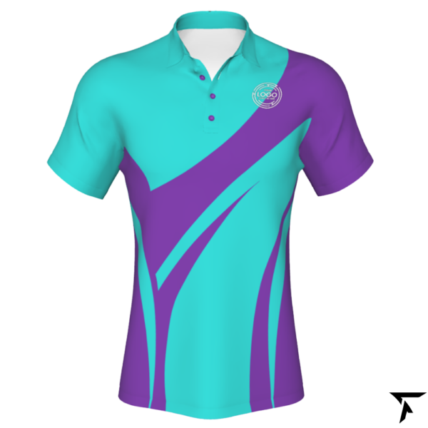 Customizable polo - Blue and Purple