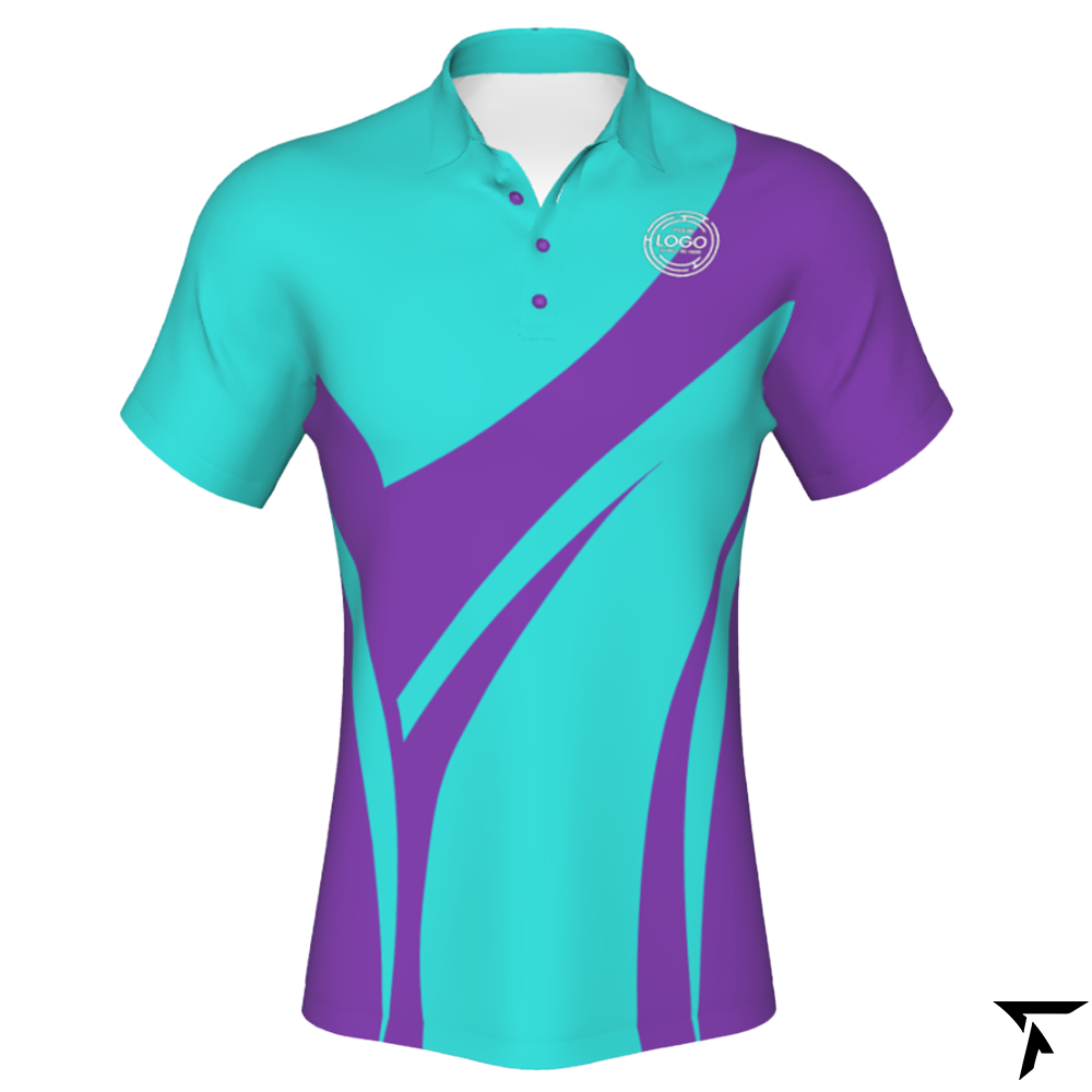 Customizable polo - Blue and Purple