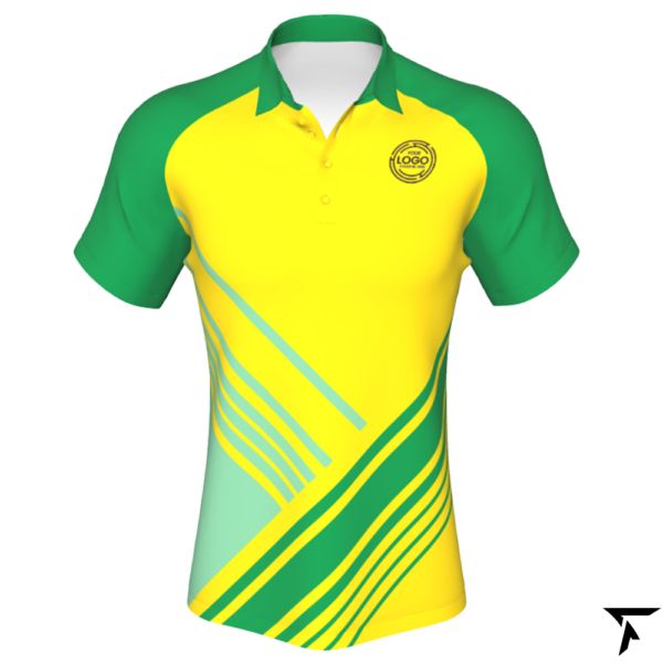 Customizable Polo Shirt - Yellow and Green