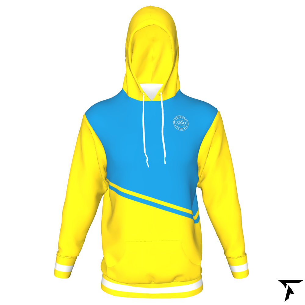 Hoodie for Youth - Yellow and Blue