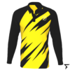 Long Sleeves Polo for Men - Black and Yellow