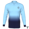 Long Sleeves Polo for Men - Light Blue and Dark Blue