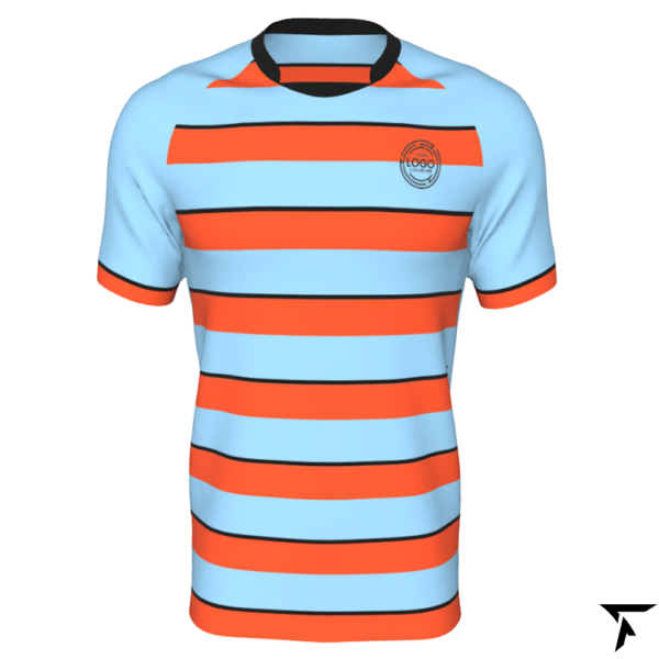 Rugby Shirt Jersey - Blue and Orange