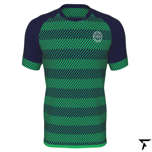 Rugby Shirt Jersey - Blue and Green