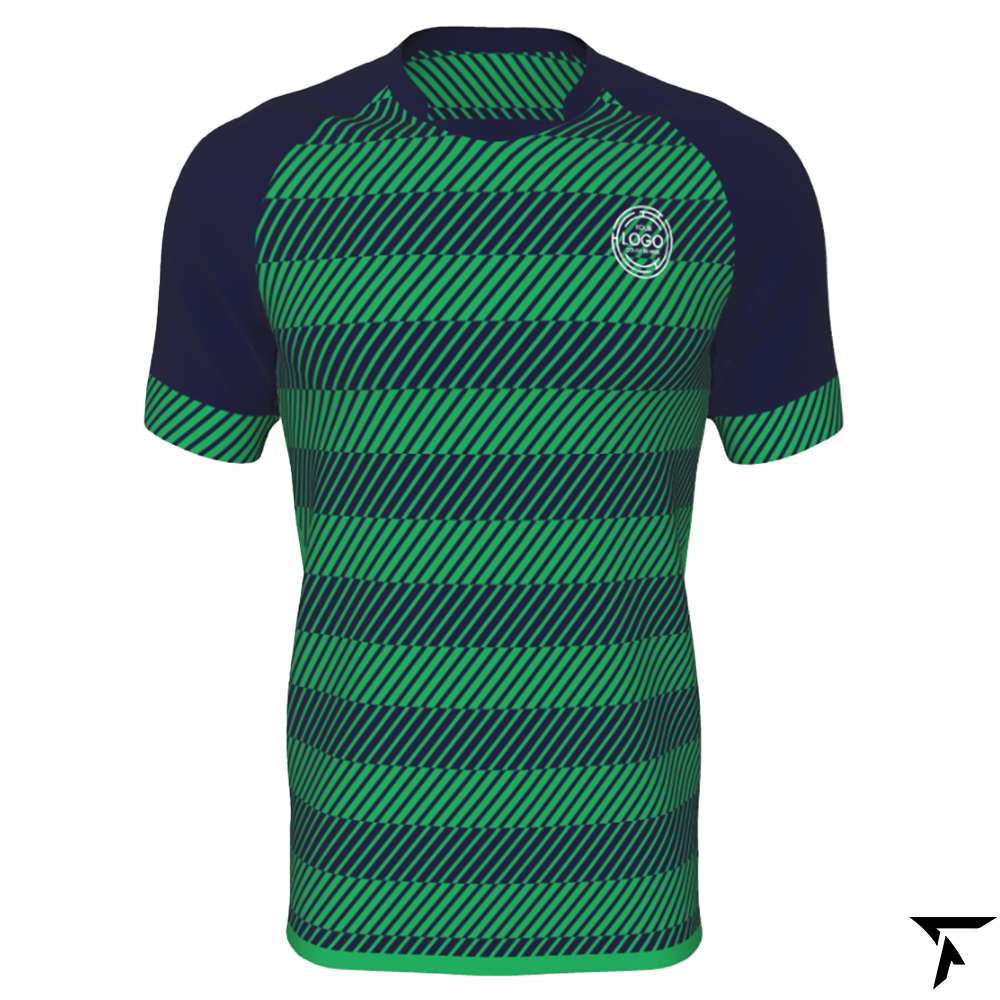 Rugby Shirt Jersey - Blue and Green