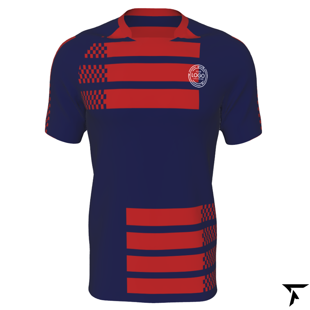 Rugby Shirt Jersey - Red and Blue