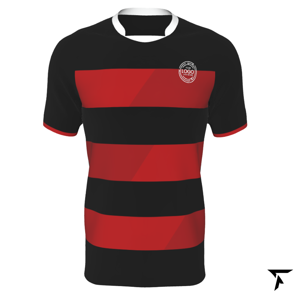Rugby Shirt Jersey - Red and Black