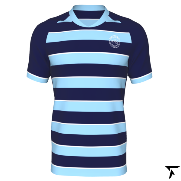 Rugby Shirt Short Sleeve - Blue