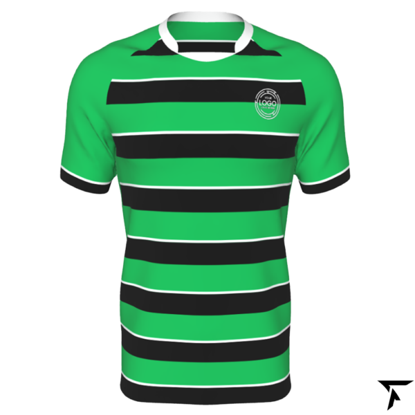 Rugby T Shirts - Green and Black