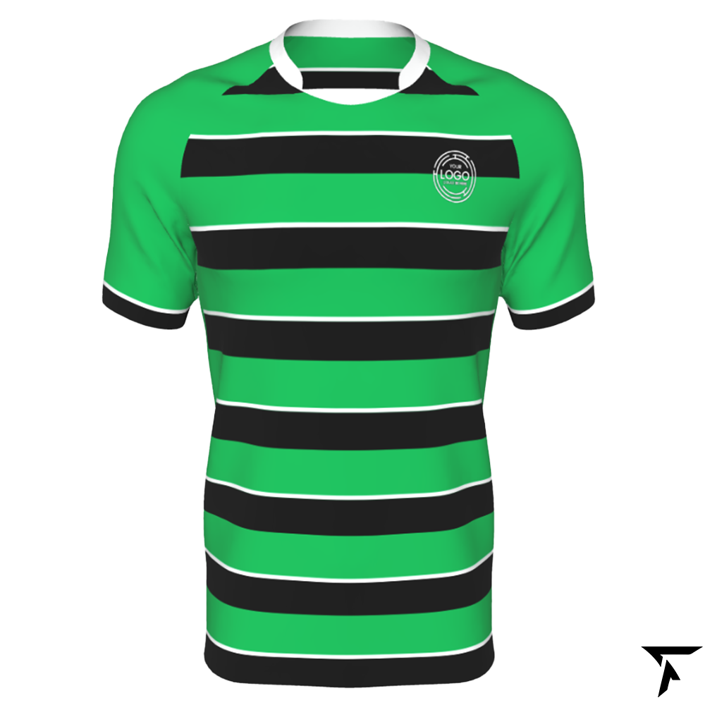 Rugby T Shirts - Green and Black