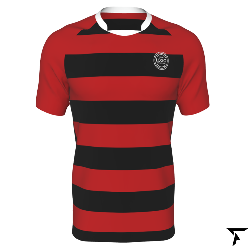 Rugby Union Jersey - Red and Black