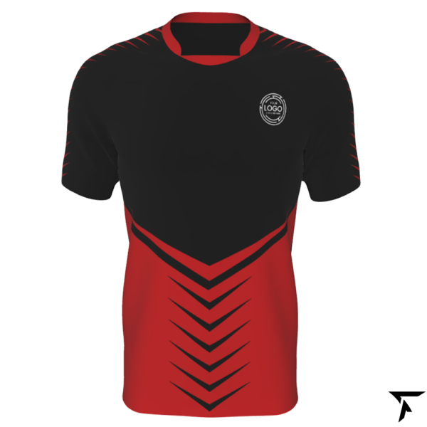 Rugby Union Jersey - Red and Black