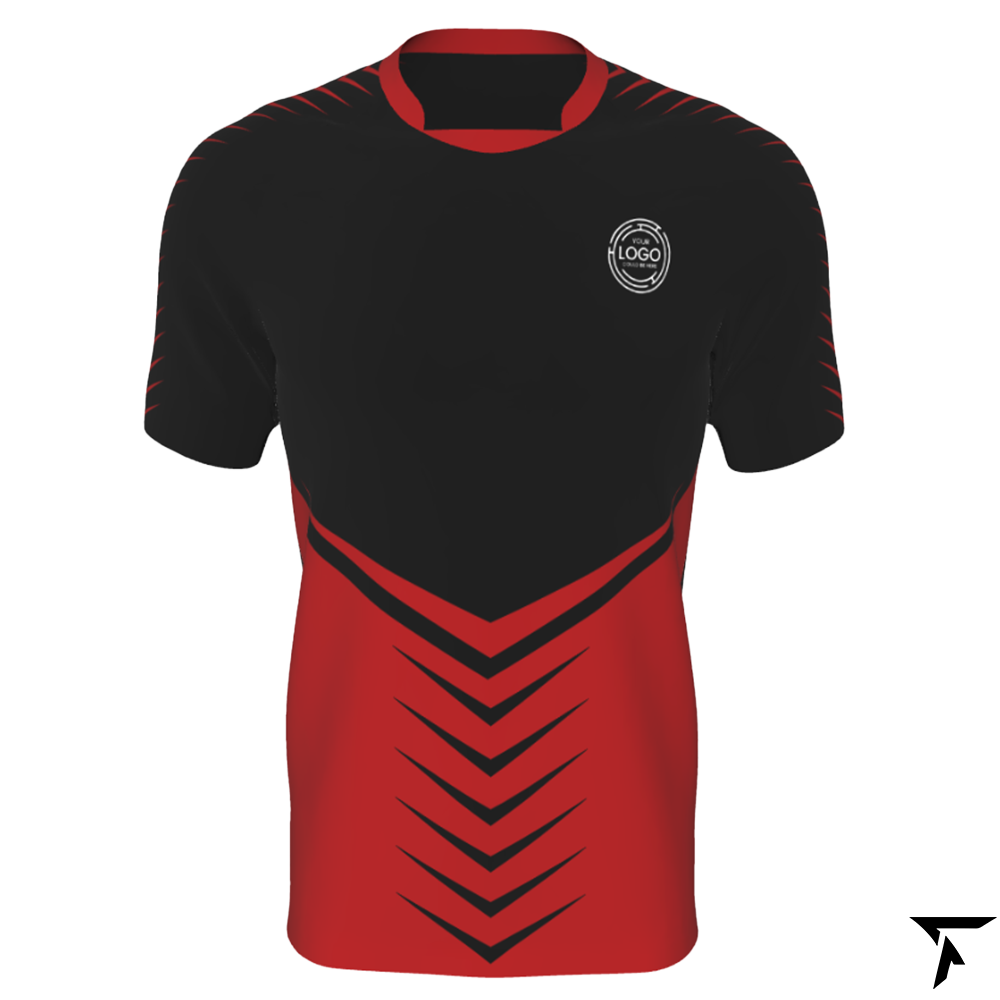 Rugby Union Jersey - Red and Black