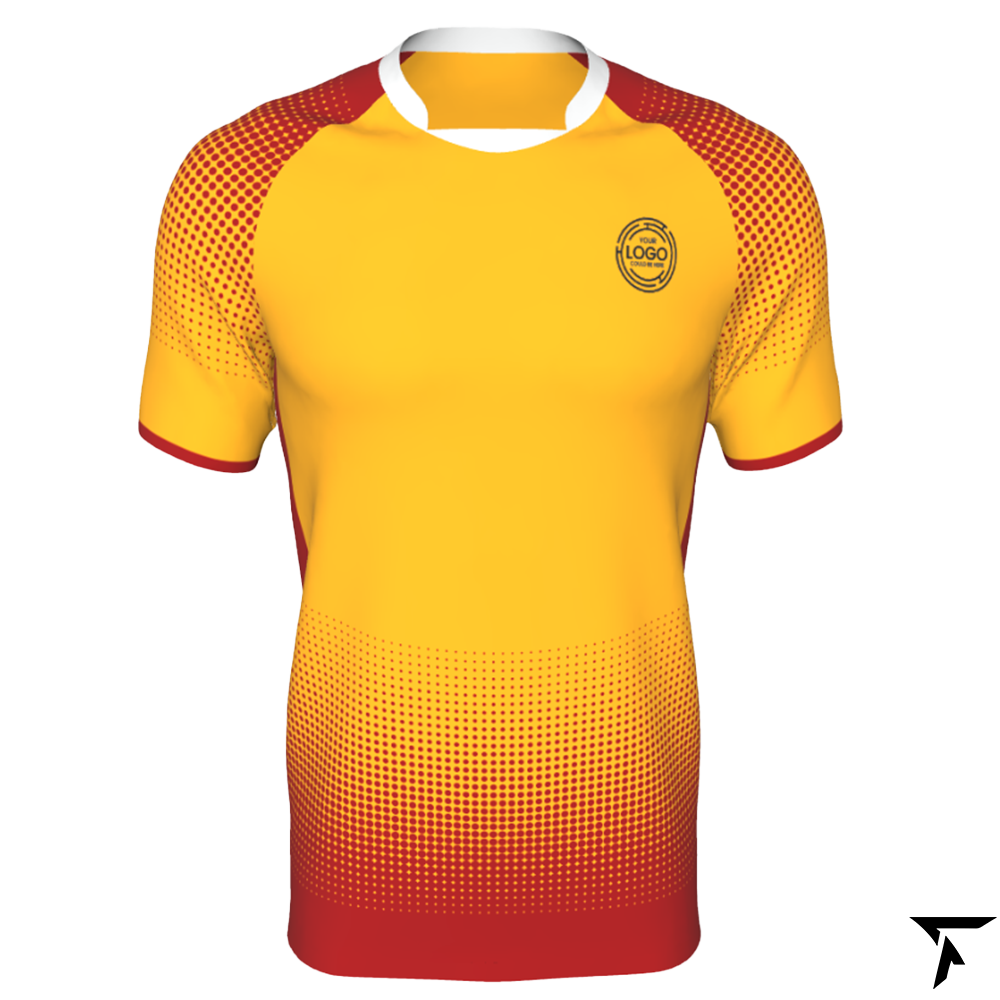 Rugby Union Jersey - Orange and Red