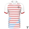 Soccer Jersey Women's - White and Red Stripes