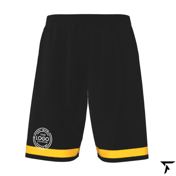 Soccer Shorts for Men - Back and Yellow