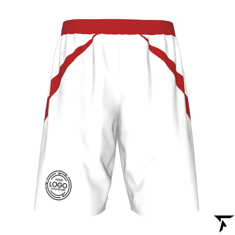 Soccer Shorts for Women - White and Red